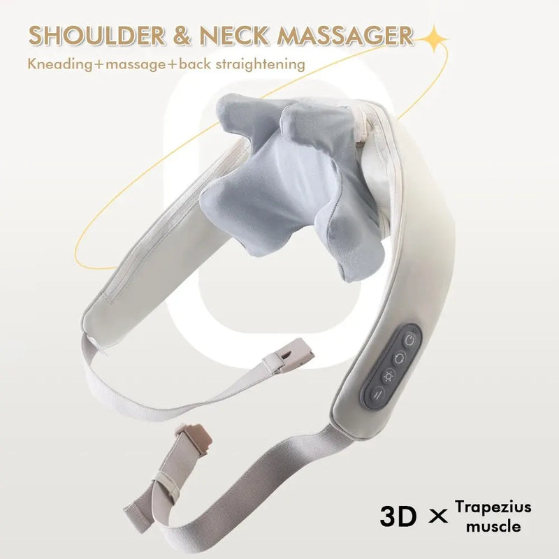 Massageador Elétrico Para Pescoço, Ombros e Costas